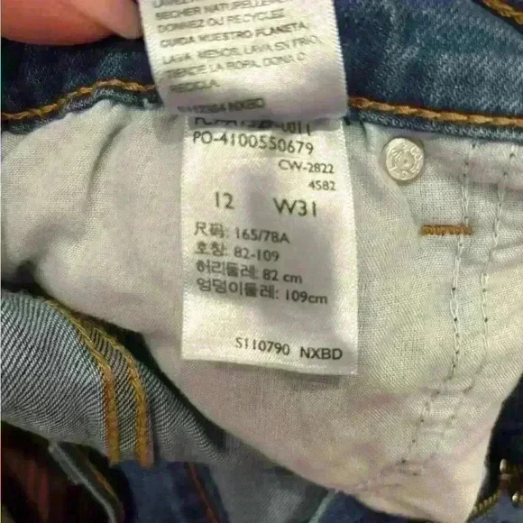 Signature For Levi’s Strauss High Rise Jean Shorts Sz 12 W31 - Picture 4 of 5